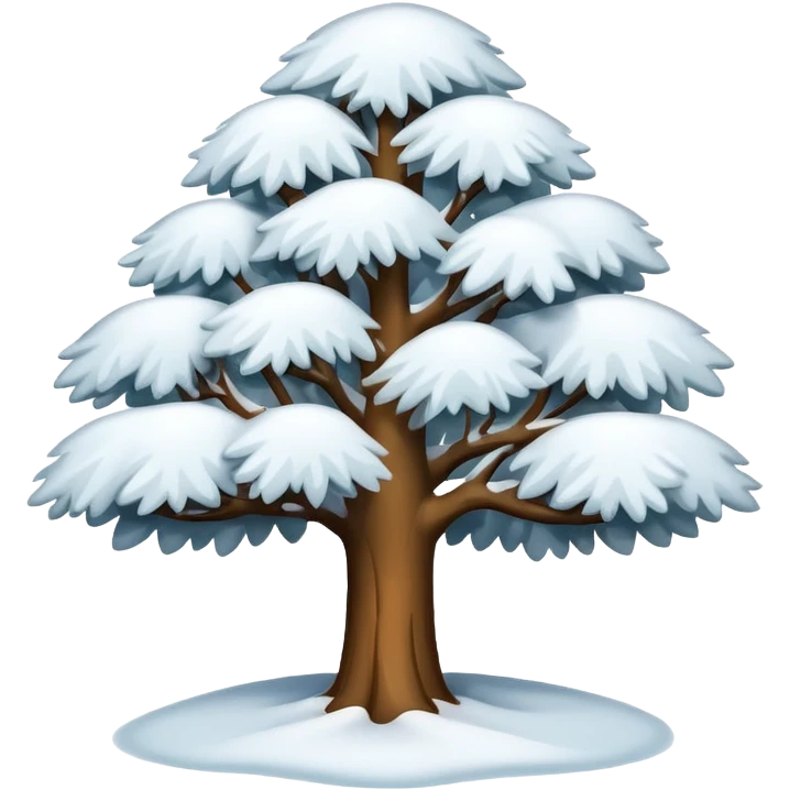 snowy tree emoji