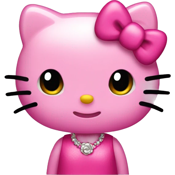 Hello kitty pink  emoji