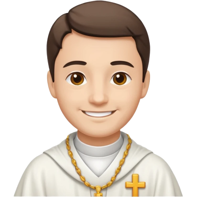 The priest presiding over the wedding emoji