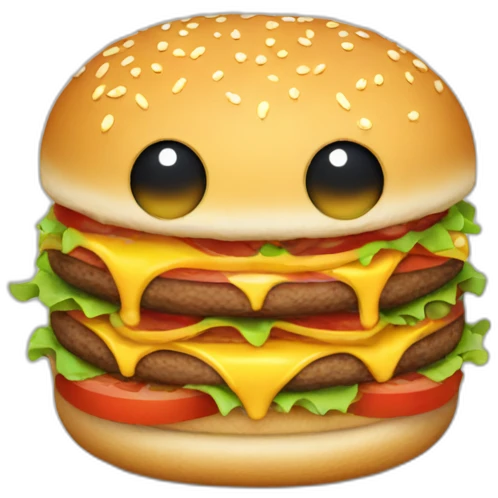 grufallo who eat a hamburger emoji