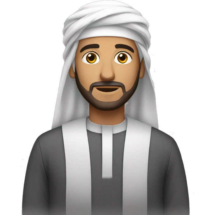 a man arabic with qamis emoji