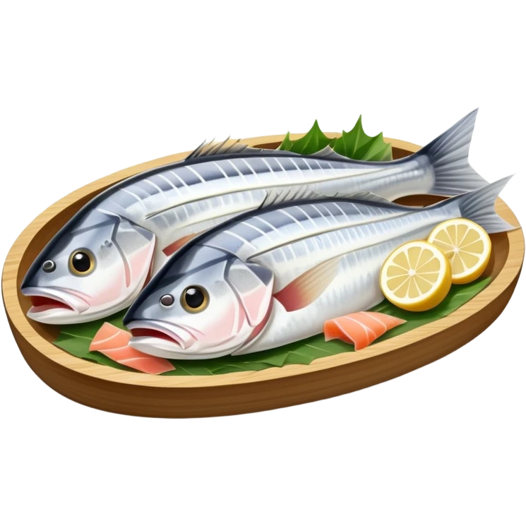 Striped bass sashimi  emoji