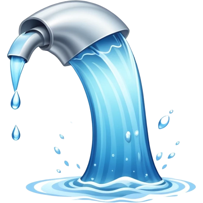 flowing water emoji