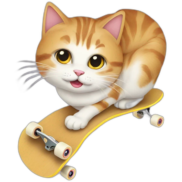 Cat-skateboard emoji
