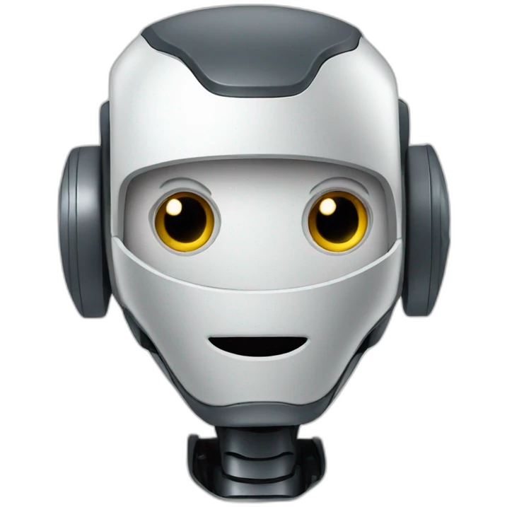 Friendly robot emoji