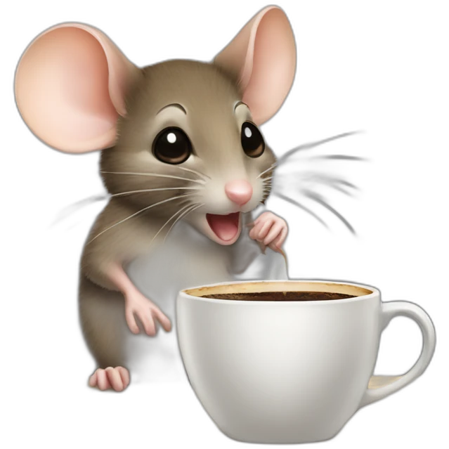 Town mouse coffee emoji