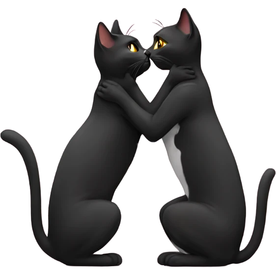 2 cats kissed emoji