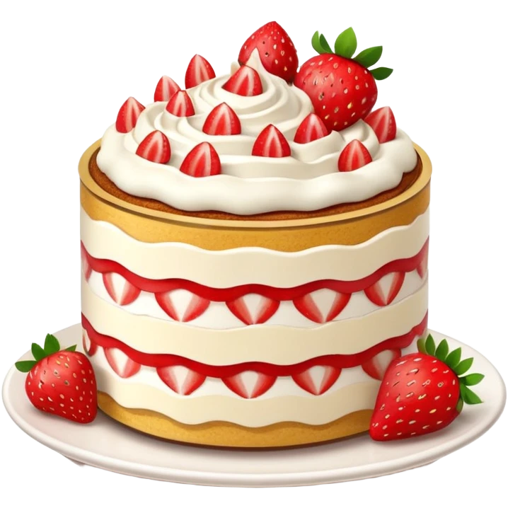 strawberry tiramisu  emoji
