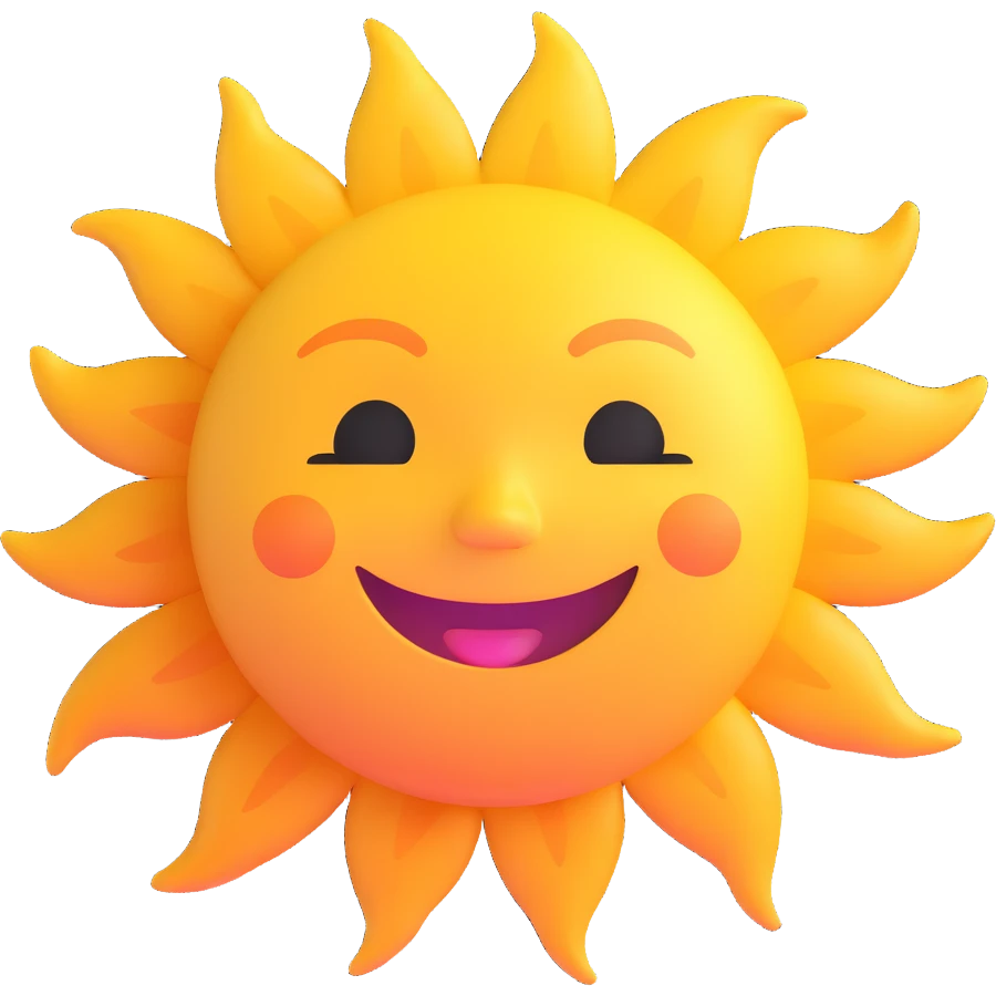 happy sun emoji