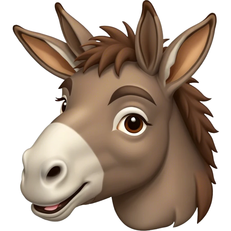 Smiling donkey with a puro in his mouth emoji