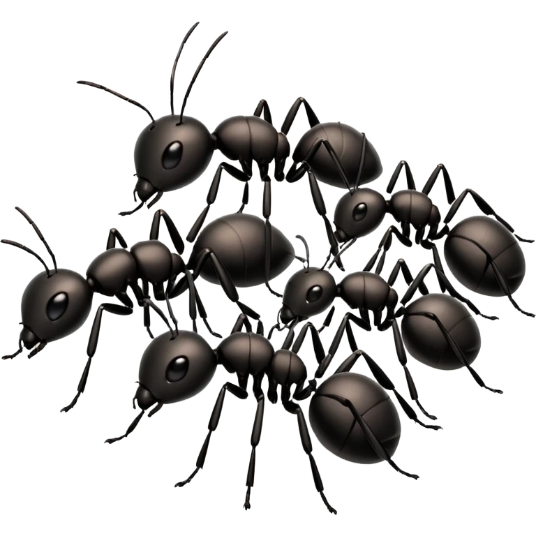 cute black ants emoji