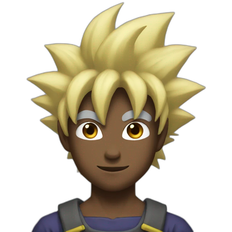 black goku emoji