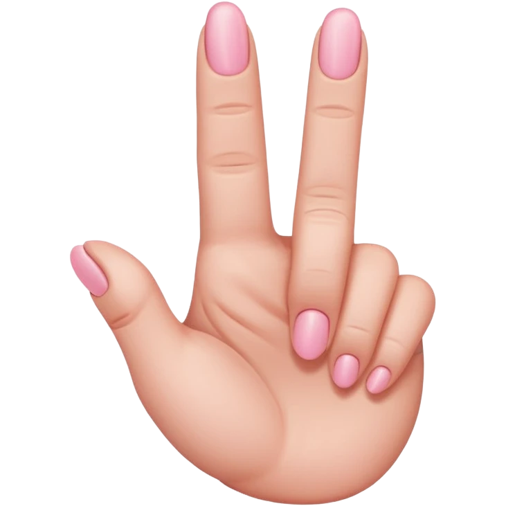 light pink middle finger  emoji