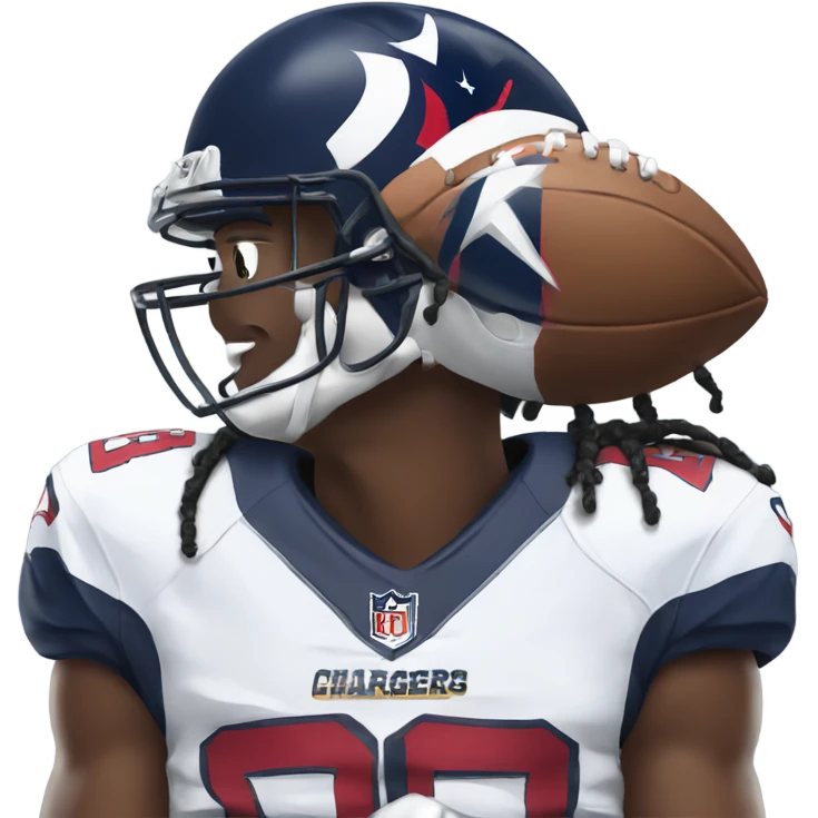 Texans ontop of Chargers emoji