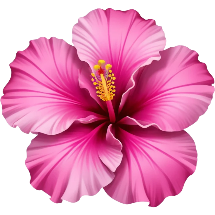 Pink hibiscus emoji