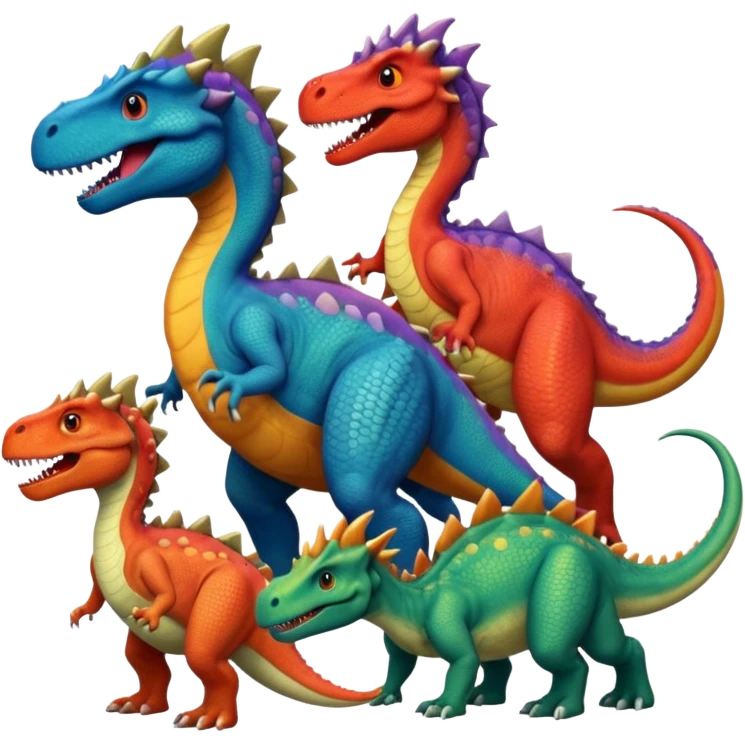🦕+🦖+🐉 emoji