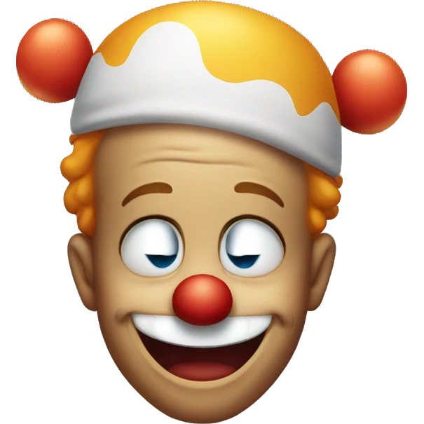 Clown emoji smiling and crying emoji