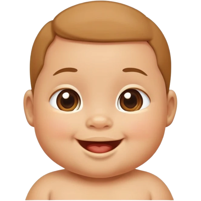 A rich baby emoji