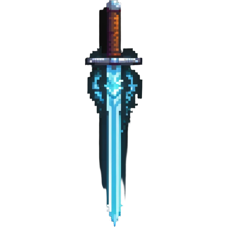 magical glowing sword with energy blade emoji