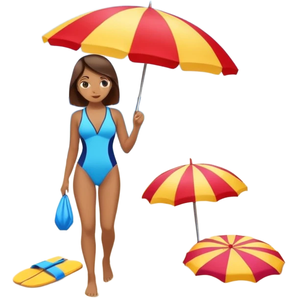colorful beach emoji