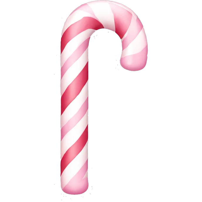 2 crossing pastel light pink candy cane emoji