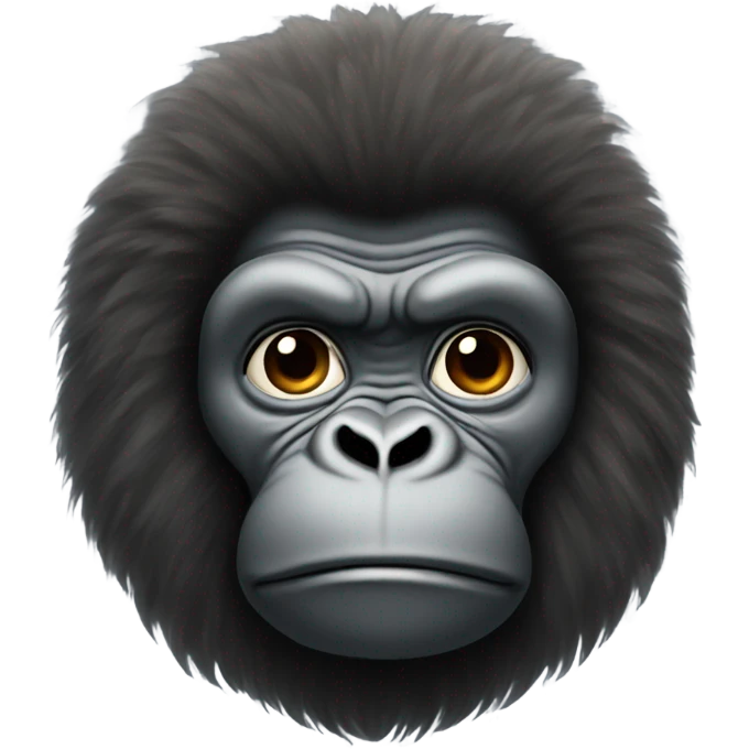 Gorilla with Afro emoji