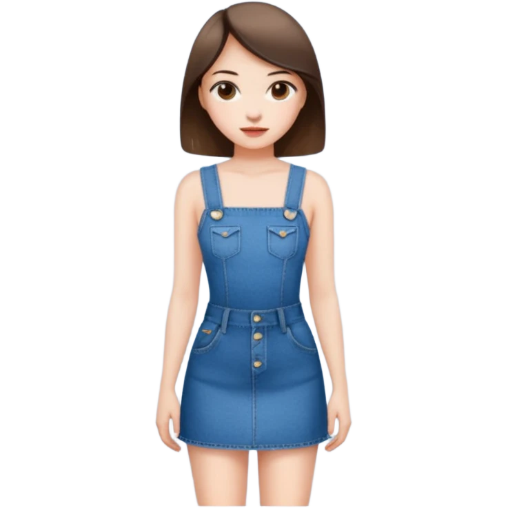 A girl in super short dress emoji