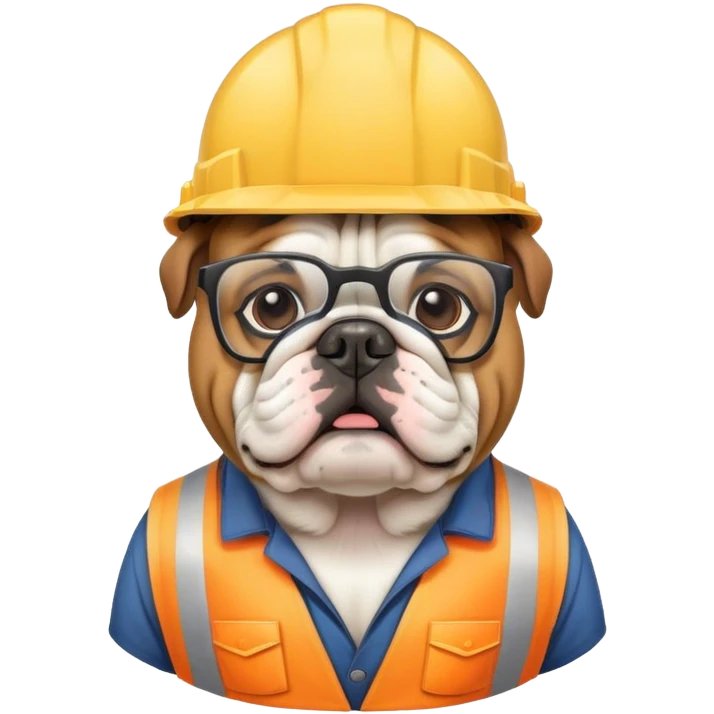 English Bulldog Engineer emoji
