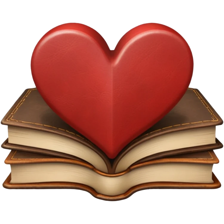 Books in heart  emoji