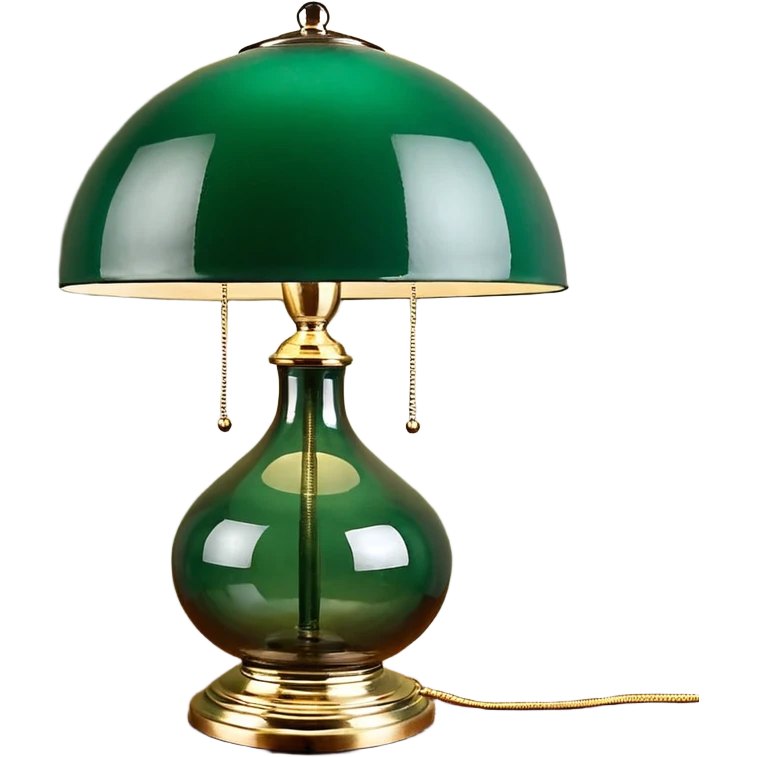 рабочий деревянный стол с зеленая подложка и зеленой лампой ссср вид сверху emoji