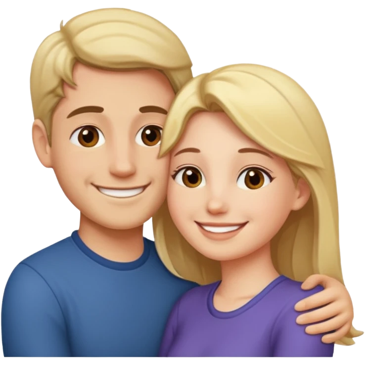 couple in love talking in profile emoji