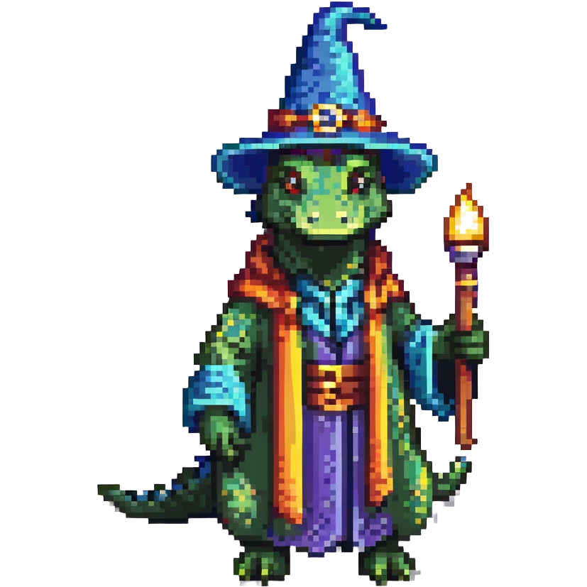 alligator wizard emoji