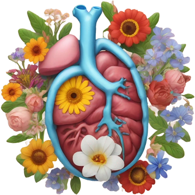 Anatomical with flowers emoji