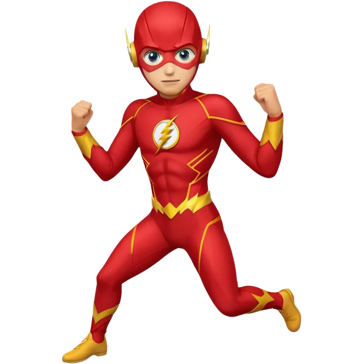The Flash with blue eyes emoji