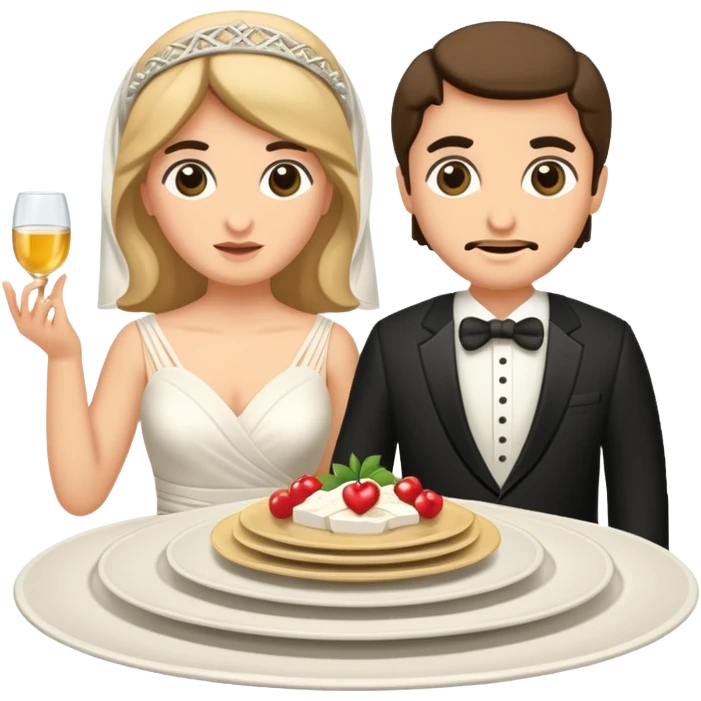 greek wedding breaking plates emoji