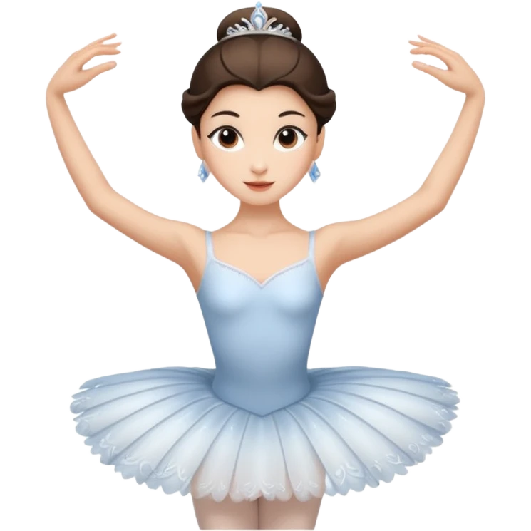 Swan lake ballet brunette  emoji