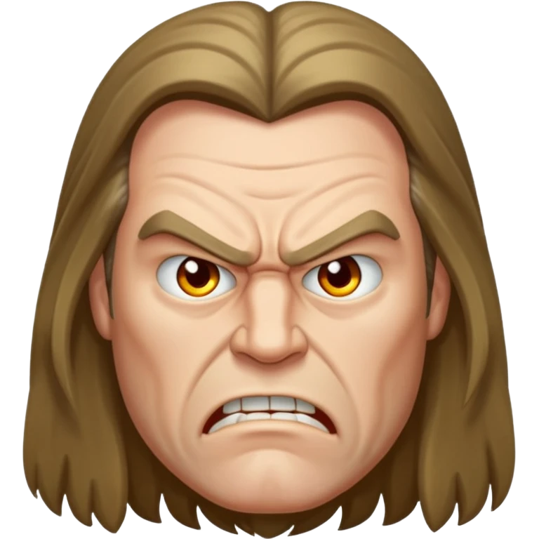 angry long haired man  emoji
