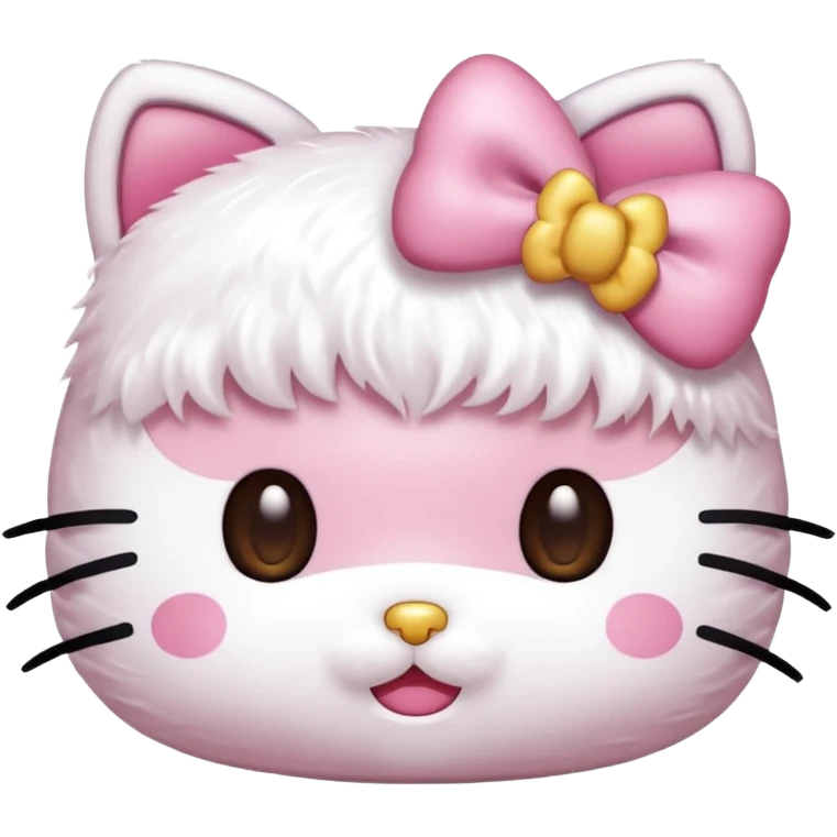 hello kitty rosto com laço rosa emoji