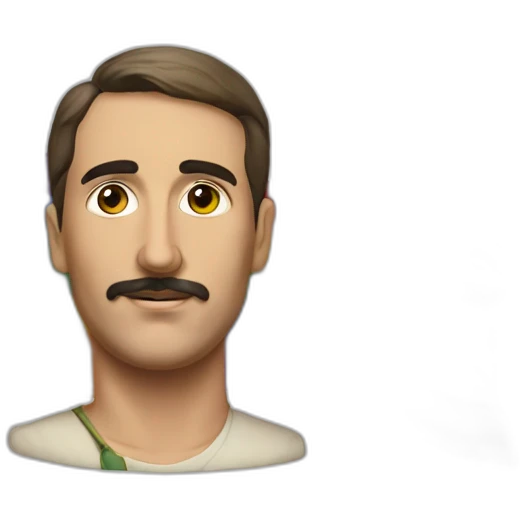 Hyperrealist Francisco franco with a lgtbi flag emoji