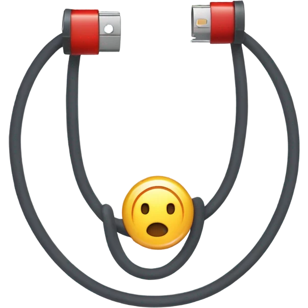 law of ohm: ring of( cable positive battery  resistor negative battery) emoji