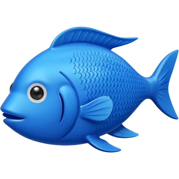 rubber fish in blue emoji