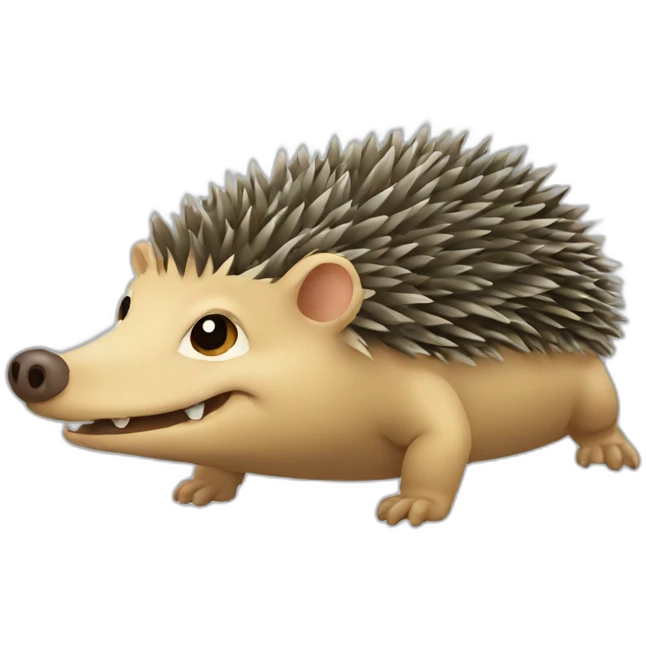 Hedgehog Crocodile emoji