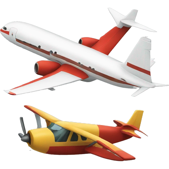 Plane and tain emoji