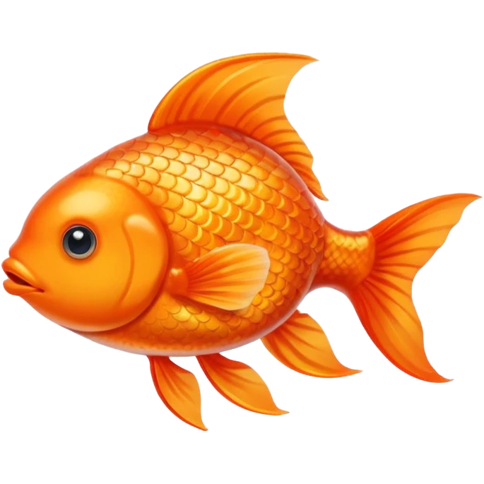 Goldfish with heart emoji