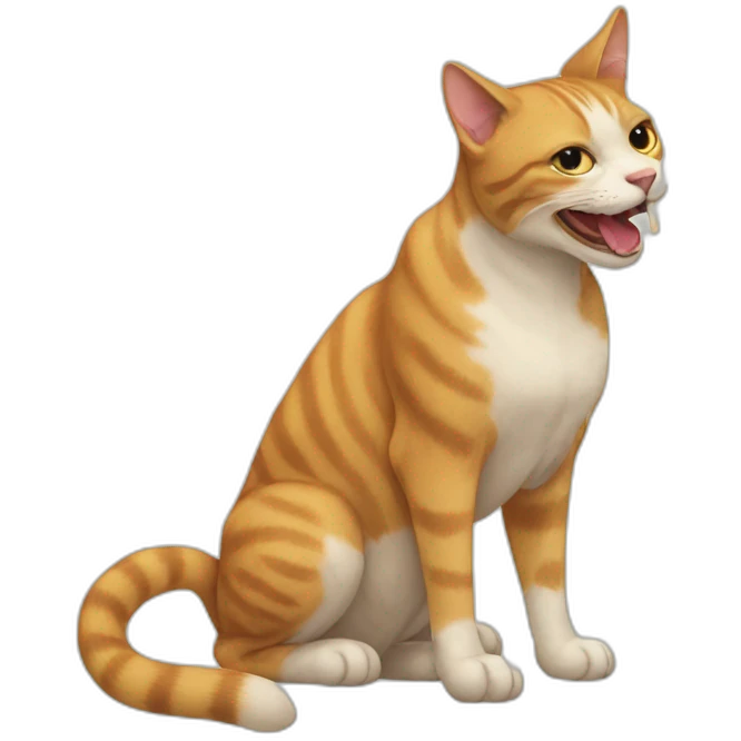 cat eat dog emoji
