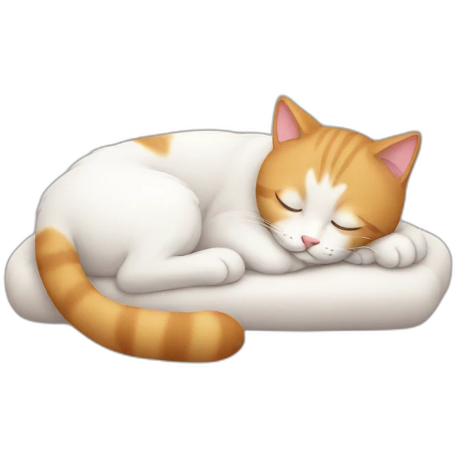 Sleeping cat emoji