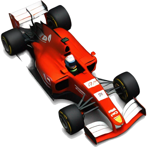 formula 1 red car emoji
