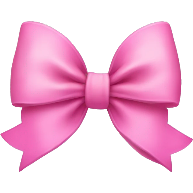 Pink bow emoji