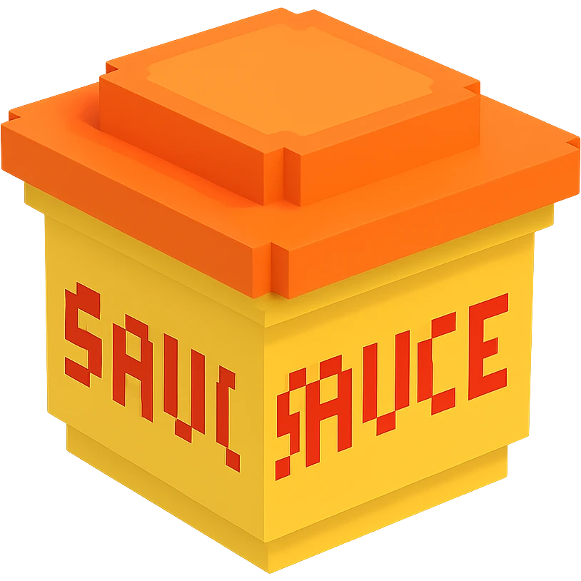 сделай соус из фастфуда, no background emoji
