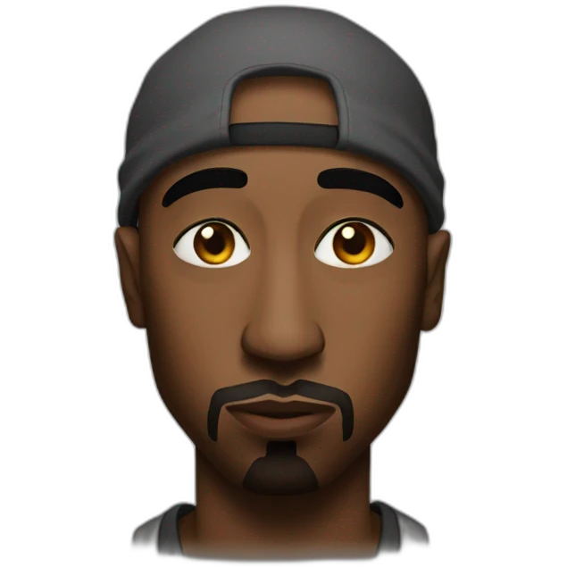Tupac side eye emoji